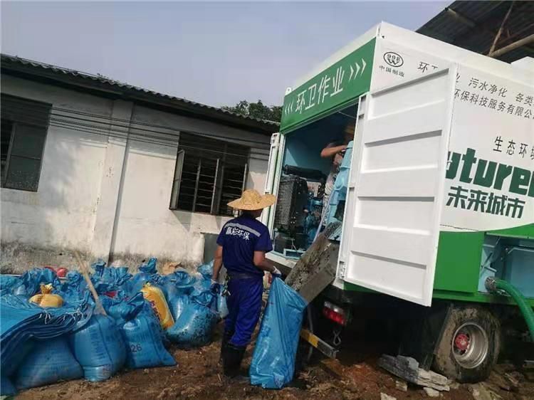 通道工业污泥压干处理